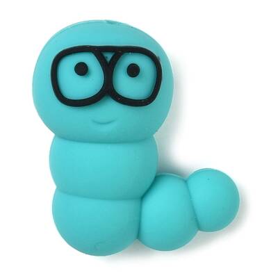 Caterpillar Food Grade Silicone Focal Beads