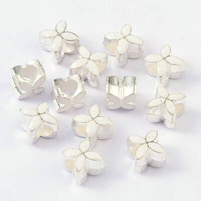 Alloy Enamel European Beads