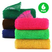 African Net Sponge, African Exfoliating Net Loofah Exfoliating Body Scrubber, Long Nylon Exfoliating Back Washcloth Towel Exf...