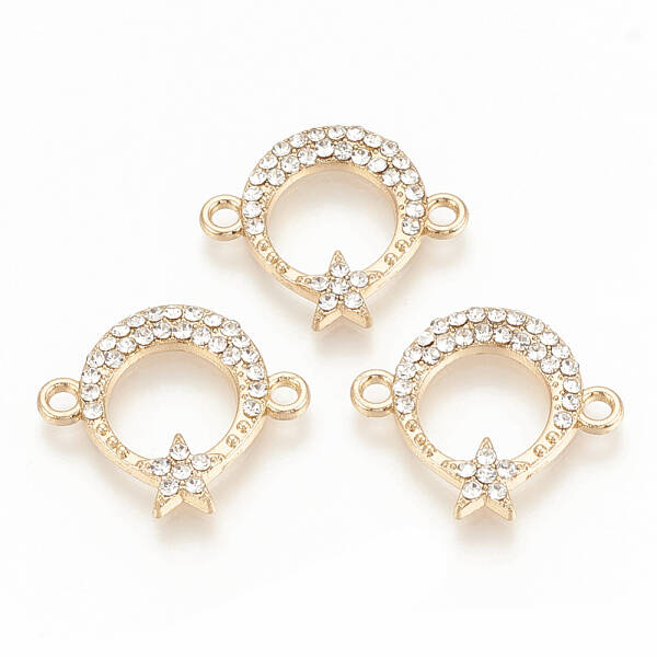 Alloy Rhinestone Links connectors