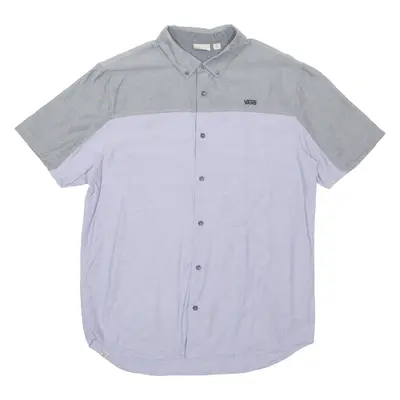 VANS Mens Plain Shirt Purple L