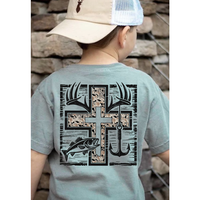 Cross Camo Hunting and Fishing Youth Shirt, #southernboy clothes, toddler boy clothes, western baby clothes, trending summer,...