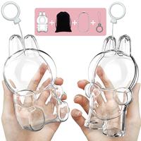 Protective Case for Labubu Have a Seat Series - Crystal Clear Display Box for The Monsters Figures - Dustproof & Scratch-Resi...