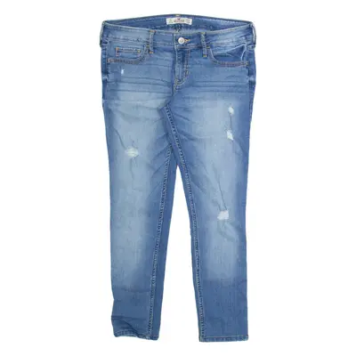 HOLLISTER Womens Jeans Blue Regular Tapered Stone Wash W26 L24