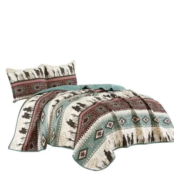 Cowboy Aztec Quilt Set