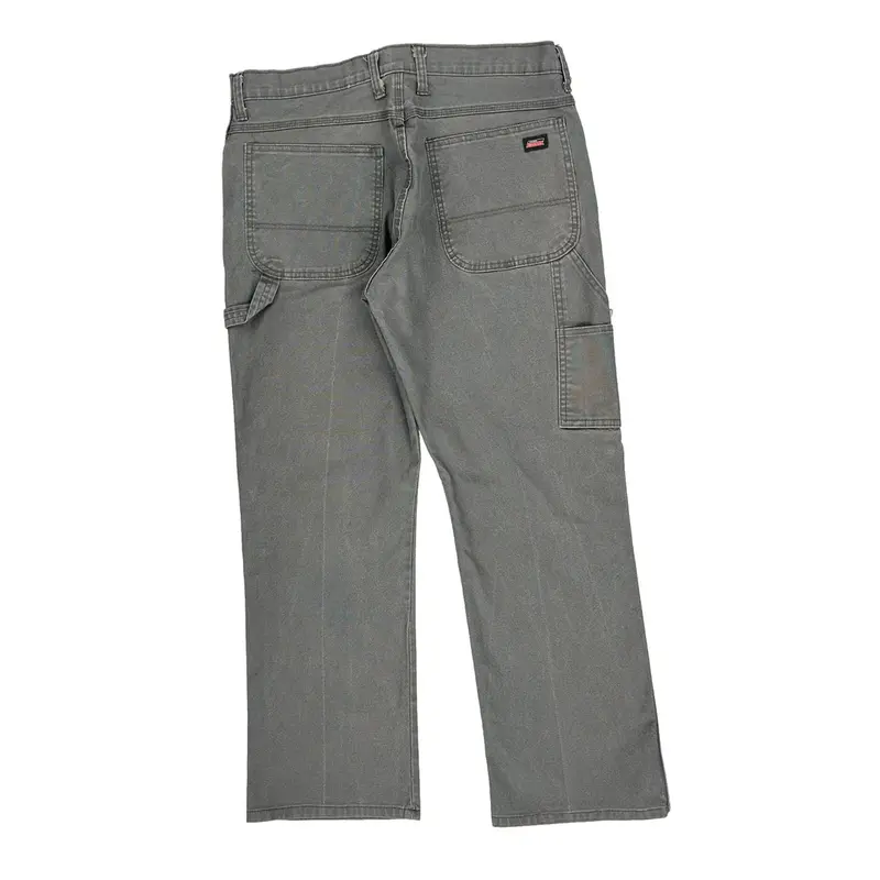 Dickies Cargo Carpenter Trousers - 36? Waist Grey Cotton Blend