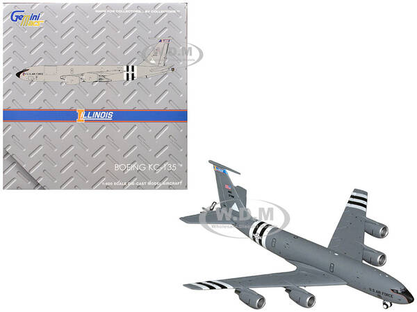 Boeing KC-135R Stratotanker Aircraft Illinois Air National Guard United States Air Force (63-7981) Gray Gemini Macs Serie...