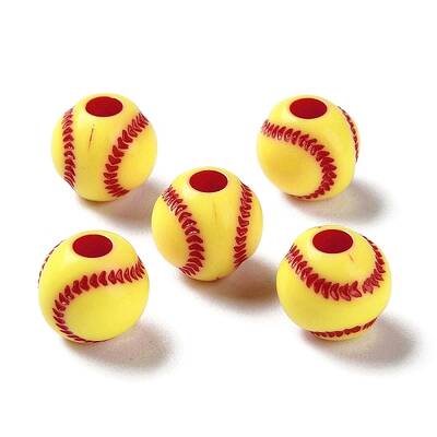 Opaque Acrylic European Beads