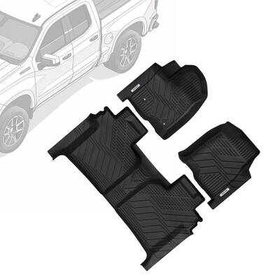 OEDRO Floor Mats Fits for 2019-2025 Chevy Silverado /GMC Sierra 1500 & 2020-2025 Chevy Silverado /GMC Sierra 2500HD/3500HD Cr...