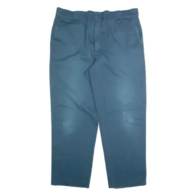DICKIES Chino Mens Trousers Blue Regular Straight W38 L30