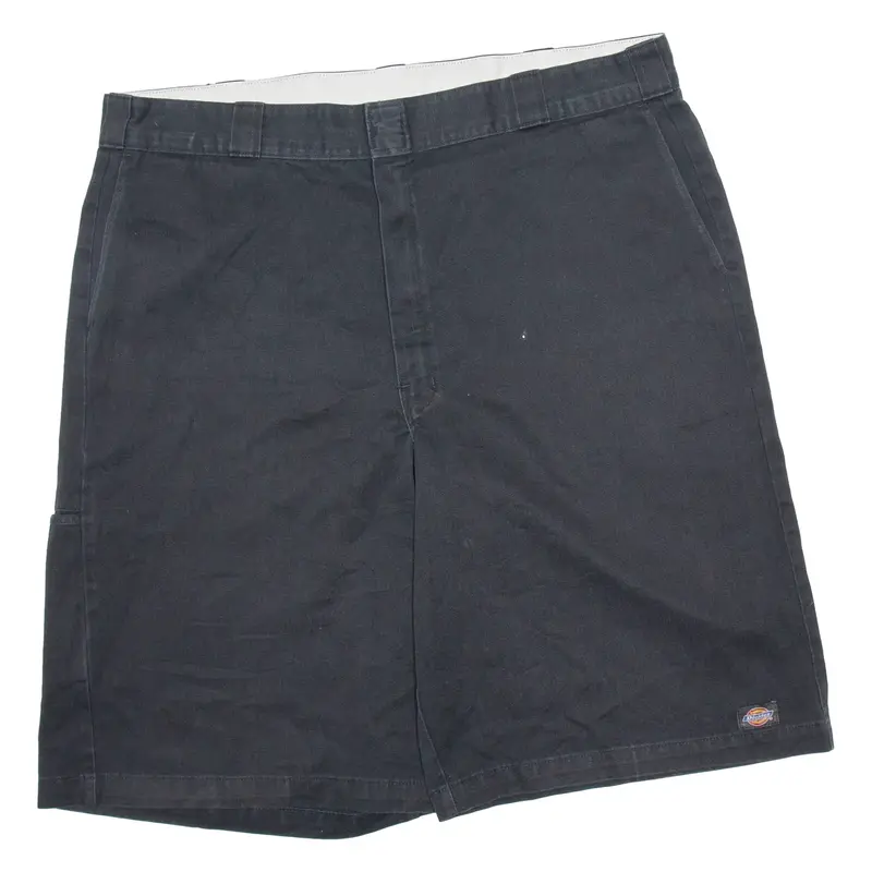 DICKIES Mens Workwear Shorts Black Relaxed XL W40