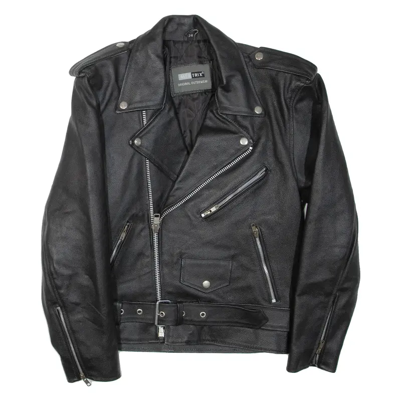 AVIATRIX Womens Jacket Black Leather M