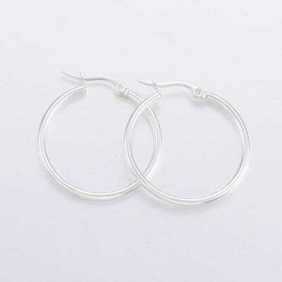 304 Stainless Steel Hoop Earrings