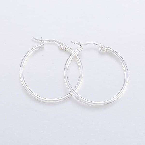 304 Stainless Steel Hoop Earrings
