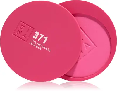 3Ina The No-Rules Powder Multi-Function Makeup For Eyes, Lips And Face Color 371 - Electric Pink, Matte 8 G