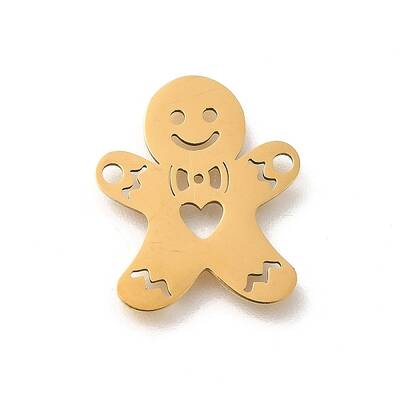 201 Stainless Steel Laser Cut Connector Charms