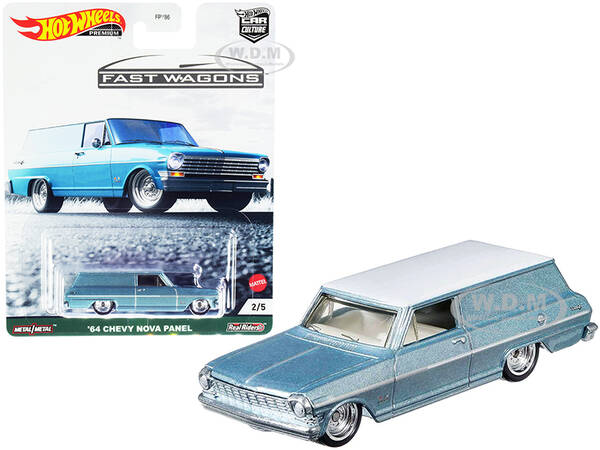 1964 Chevrolet Nova Panel Light Blue Metallic with White Top \