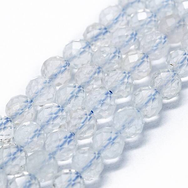 Natural White Topaz Beads Strands