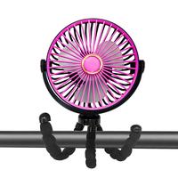 1PCS ormos rechargeable stroller fan, portable USB small handheld mini car seat clip fan, flexible tripod and clip fan, 360°...