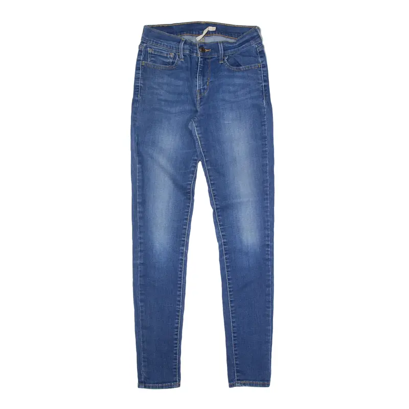 LEVI'S 710 Super Skinny Jeans Blue Denim Slim Straight Stone Wash Mens W24 L29