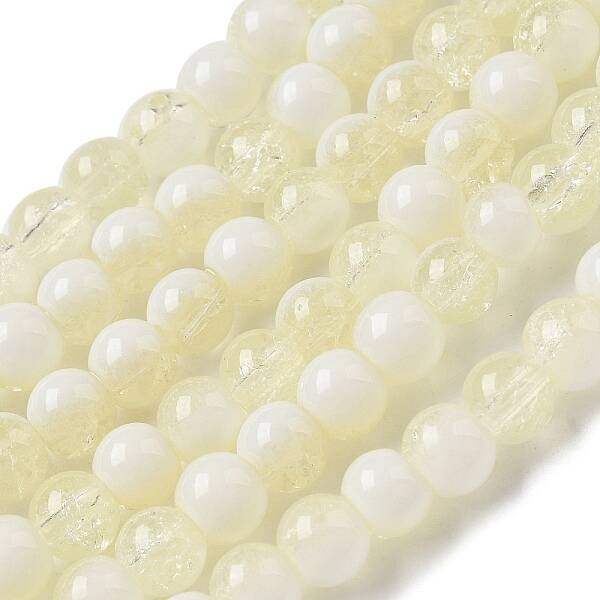 Crackle Glass Beads Strands