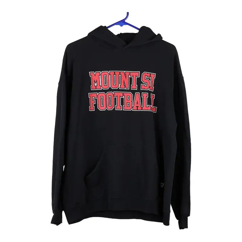 Mount Si Football Russell Athletic College Hoodie - Large Black Cotton Blend