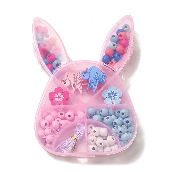 Children's Day Theme Maple Wood Jewelry Set DIY Making Kits