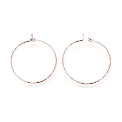 Brass Wine Glass Charm Rings Hoop Earrings