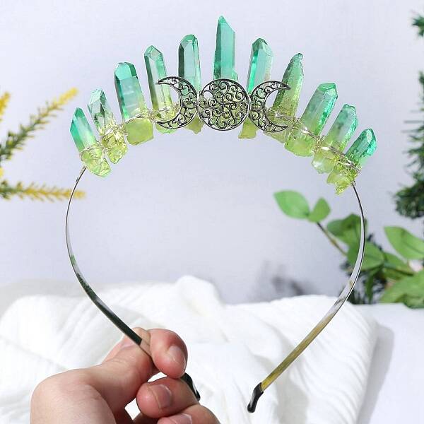 Raw Natural Quartz Hair Bands