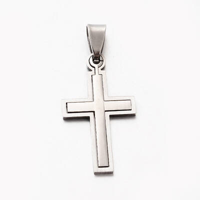 Tarnish Resistant Personalized 201 Stainless Steel Cross Pendants