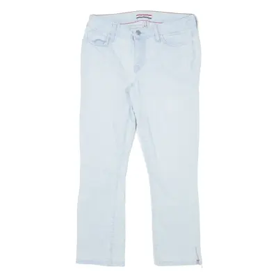 TOMMY HILFIGER Crop Womens Jeans Blue Regular Straight W28 L24