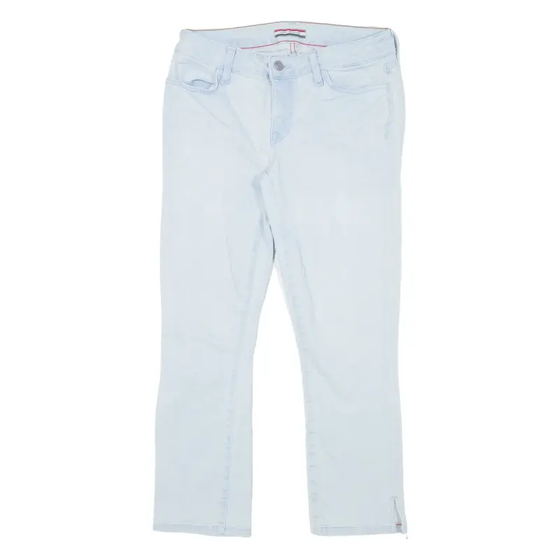 TOMMY HILFIGER Crop Womens Jeans Blue Regular Straight W28 L24