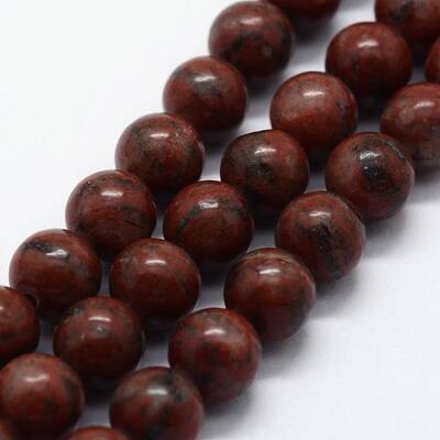 Natural Sesame Jasper/Kiwi Jasper Beads Strands