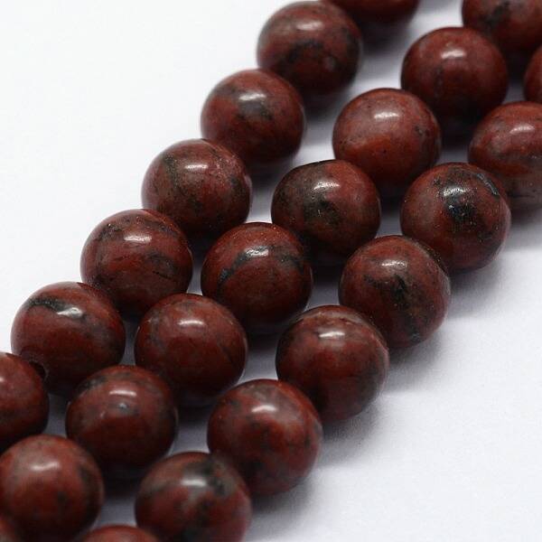 Natural Sesame Jasper/Kiwi Jasper Beads Strands