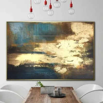 Large Oil Paintings On Canvas Gold Leaf Painting Contemporary Artwork Acrylic Paintings On Canvas | SURGE OF ENERGY