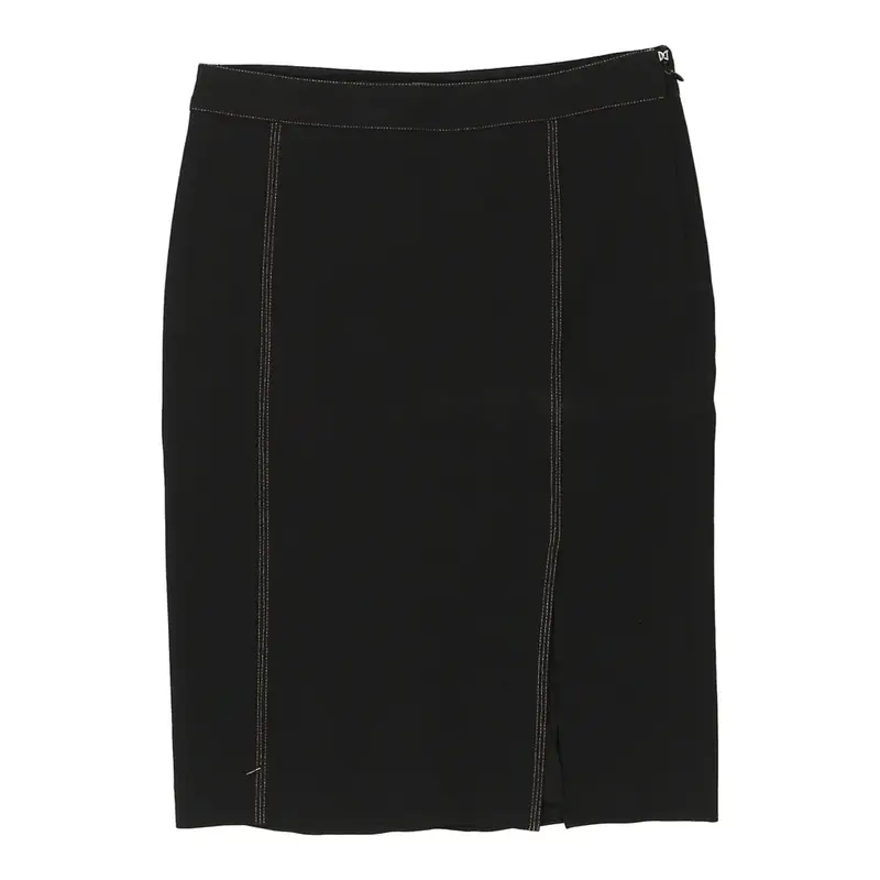Iceberg Midi Pencil Skirt - 25W UK 6 Black Cotton | Size: UK 6
