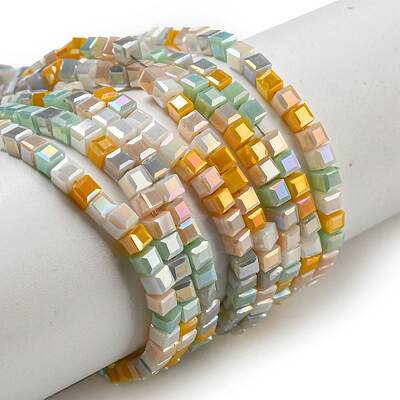 Electroplate Glass Beads Strands