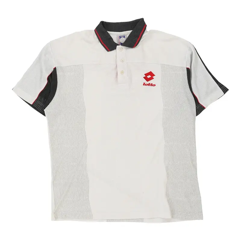 Boris Becker Lotto Polo Shirt - XL White Cotton