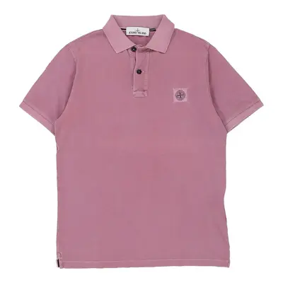 Stone Island Slim Fit Polo Shirt - Medium Pink Cotton