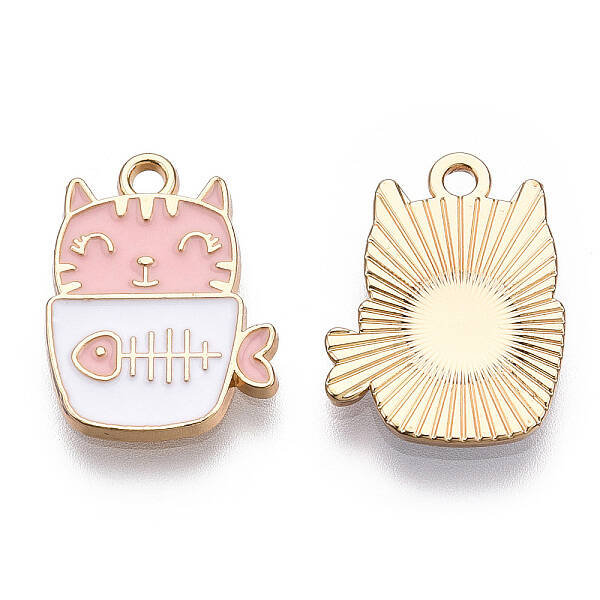 Golden Plated Alloy Enamel Pendants