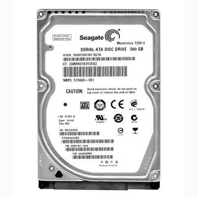 515660-001 HP 500GB 7200RPM SATA 3Gb/s 16MB Cache LFF 2.5-inch Hard Drive