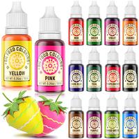 Oil-Based Food Coloring Set 14 Color Variants for Baking, Cakes, Cookies, Chocolate ,Frosting & Meringue Decorating 0.35 Fl. ...