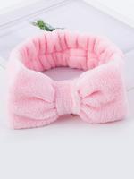 Summer 2024 Cute Bow Decoration Headbands, Simple Plain Soft Face Wash Headbands, Casual Versatile Hair Accessories for Women...