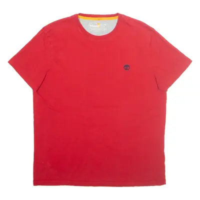 TIMBERLAND Slim Fit Mens T-Shirt Red XL