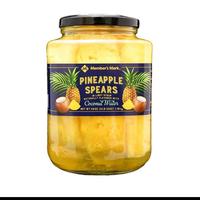 Pineapple Spears in Coconut Water, 42 Oz