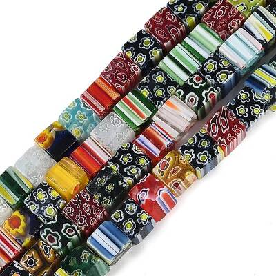 Handmade Millefiori Glass Bead Strands