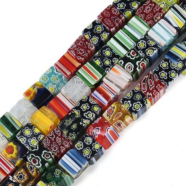 Handmade Millefiori Glass Bead Strands