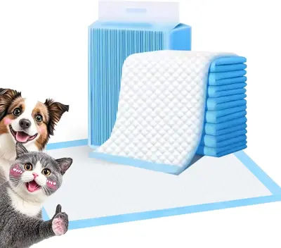 FluffyDream Super Absorbent Pet Training Pads, Waterproof Puppy & Dog Pee Pads for Housebreaking, Blue