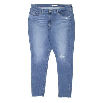 LEVI'S Curvy Womens Jeans Blue Slim Skinny Stone Wash W34 L30