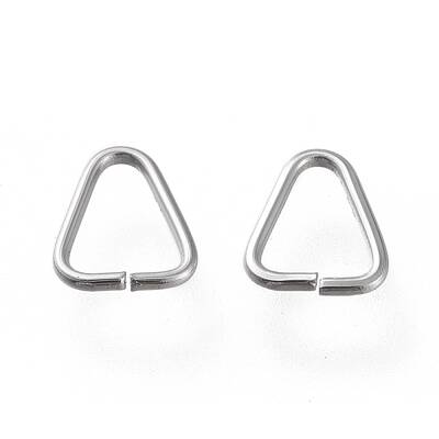 Non-Tarnish 304 Stainless Steel Triangle Rings